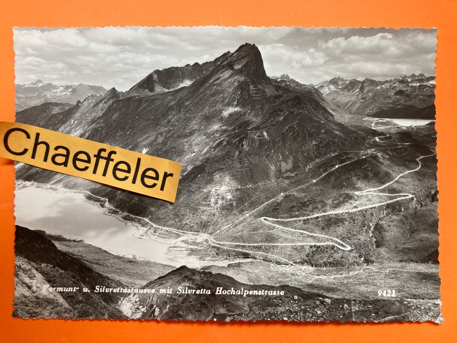 Cartoline postali: 1967 Vermut- u. Silvrettastausee mit Silvretta Hochalpenstr. – Usato da Zürich venduto da Chaeffeler