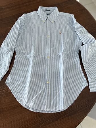 Ralph Lauren Hemd - Skinny Fit blau weiss Gr. 6/S