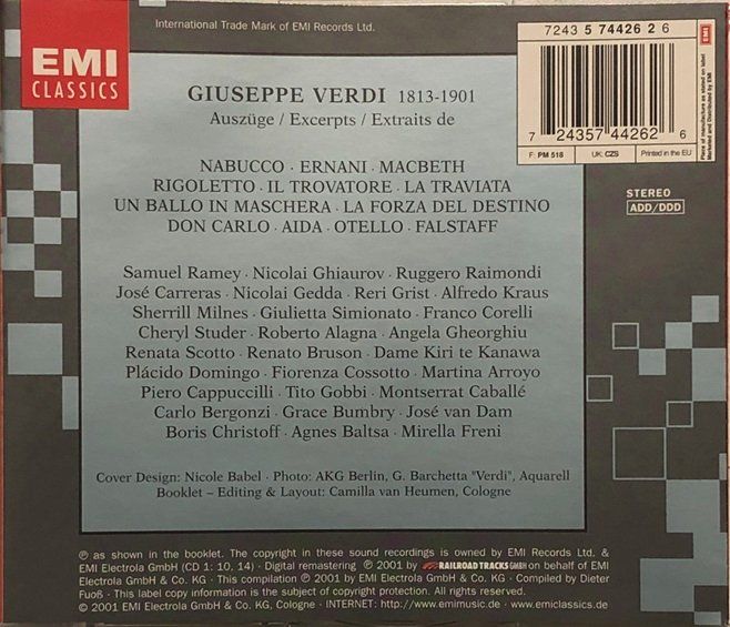 CD: Verdi - Magic Verdi – Usato da Grüningen venduto da azulblanco 1