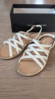 Sandalen Tommy Hilfiger weiss Leder Grösse 36 neuw.