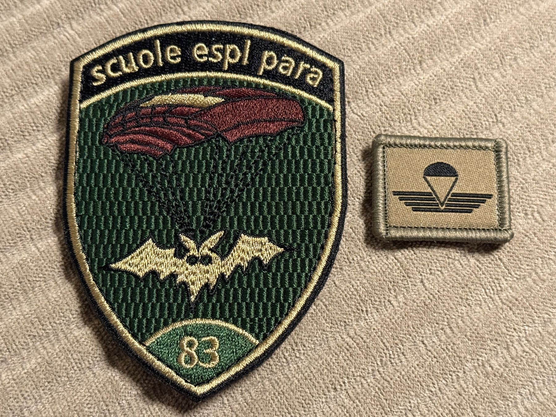 Schweizer Armee Placchette & Badge: Abzeichen-Set: Fallschirmaufklärer - Schweizer Armee – Usato da Brütten venduto da Hst1