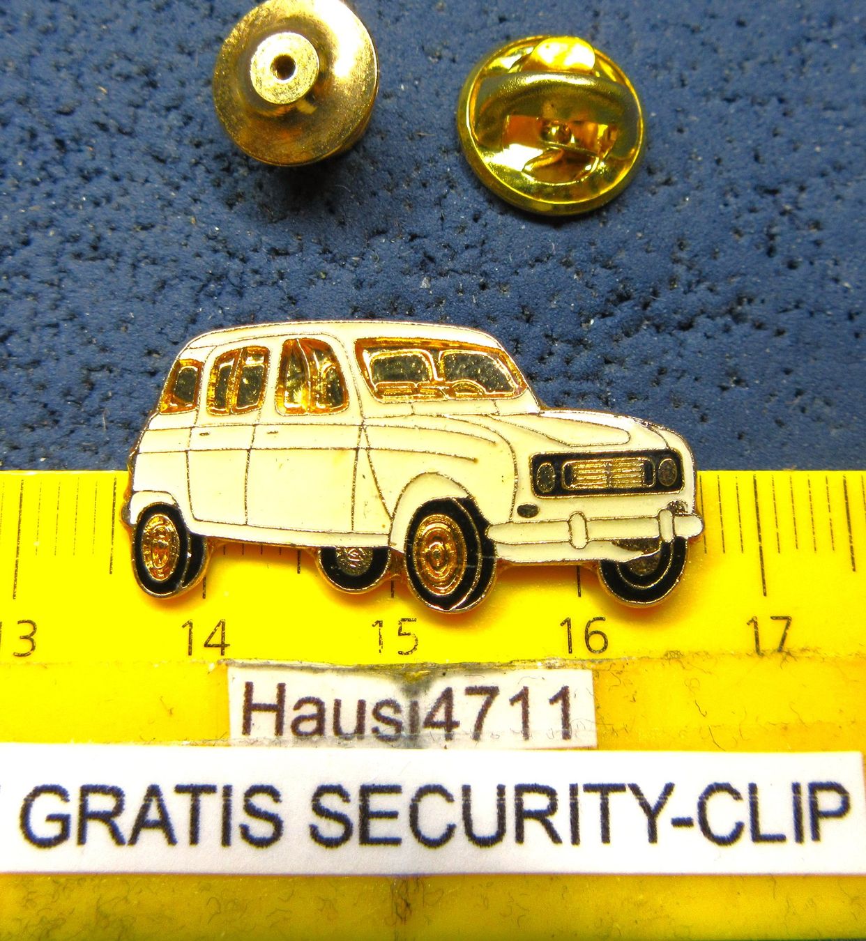 Renault Placchette & Badge: RENAULT R4 AUTO PIN GLASIERT VINTAGE OLDTIMER – Usato da Ettingen venduto da Hausi4711