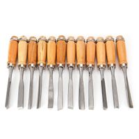 12tlg Schnitzmesser Stechbeitel Set