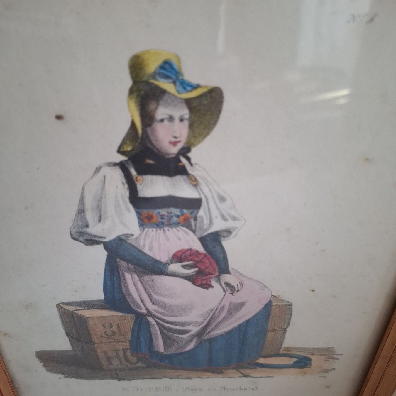 Foto & Immagini: Bild,  "SUISSE" - Tracht aus Neuchâtel – Usato da Winterthur venduto da Goldpipau 1