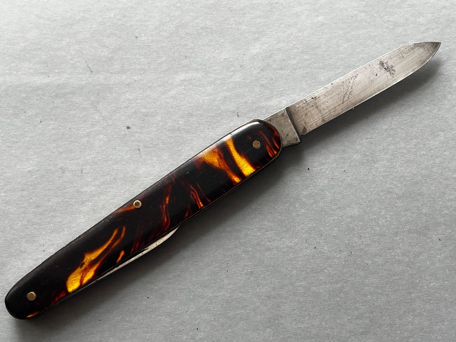 Taschenmesser: Altes Sackmesser Solingen 85 mm Schildpatt – Gebraucht aus Zürich von FV.vintage 3