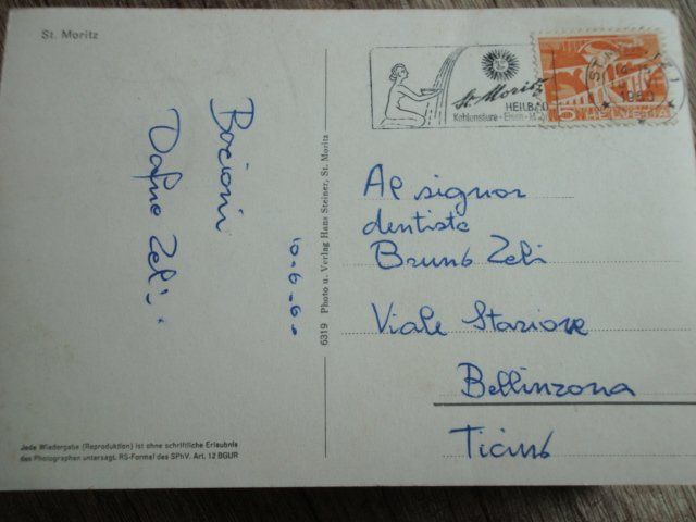 Cartoline postali: St. Moritz. Postkarte – Usato da Thun venduto da Gaad1961 1