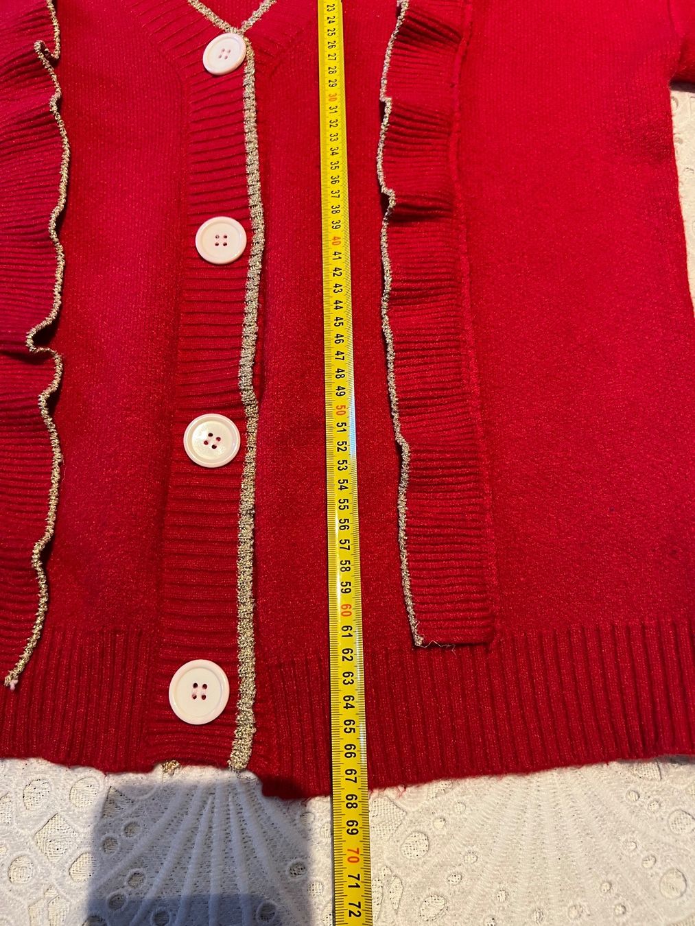 Giacche: Frühling Herbst Damen Strickjacke Rot Gr M – Usato da Frenkendorf venduto da Style365 9