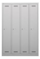 Garderobenschrank von Bisley ML11Q1, Stahl, grau, MonoBloc