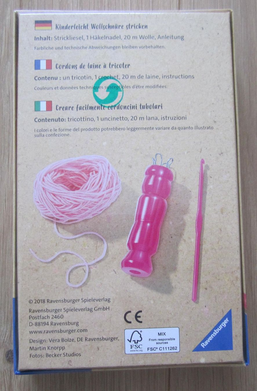 Kit bricolage: Ravensburger Strickliesel NEU ab 4 J. – Nuovo (secondo la descrizione) da Wohlen AG venduto da salamanderspielwaren 1