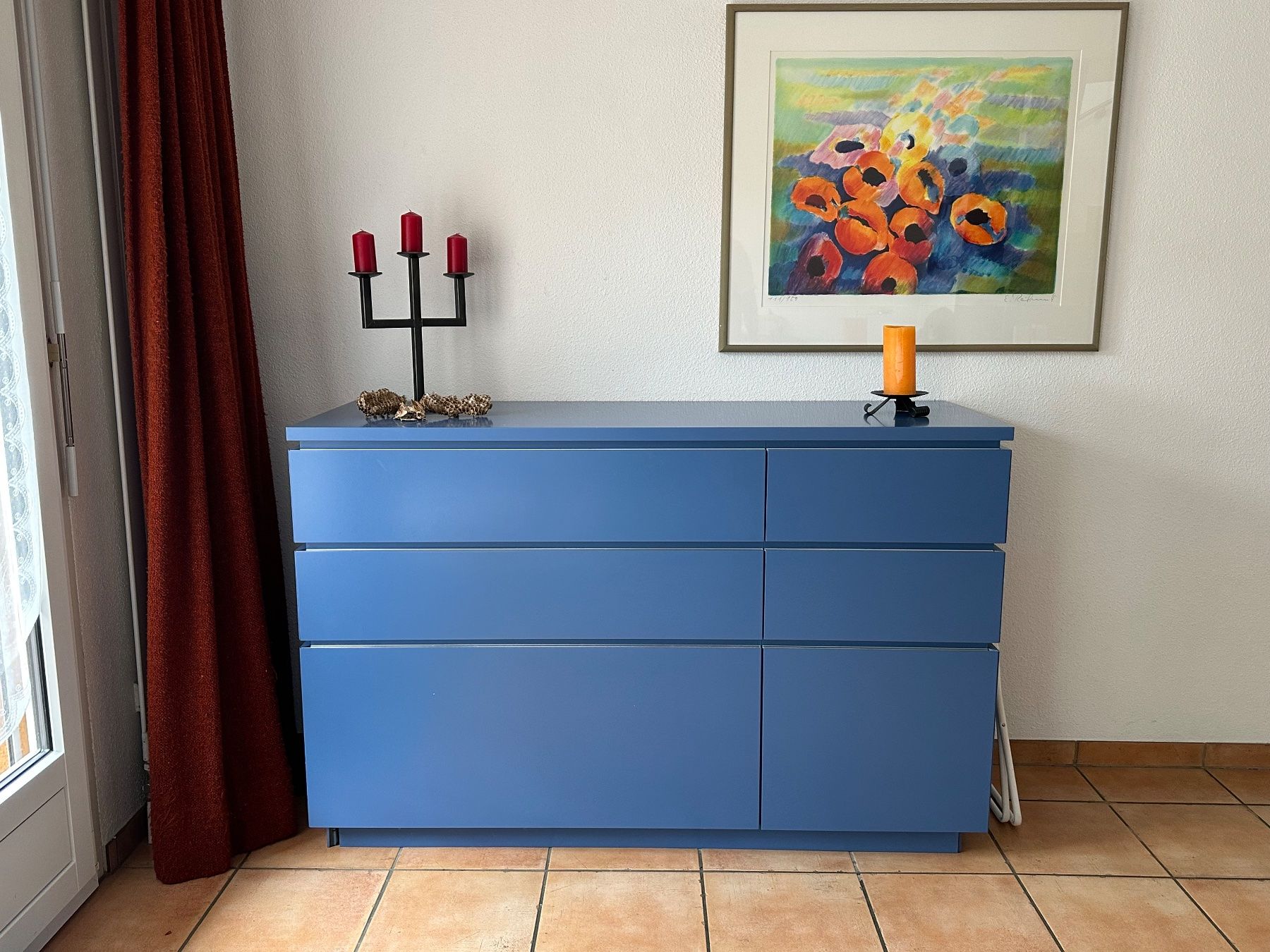Cassettiere: Sideboard /Kommode fernblau, in gutem Zustand – Usato da Spiez venduto da TripTrapp