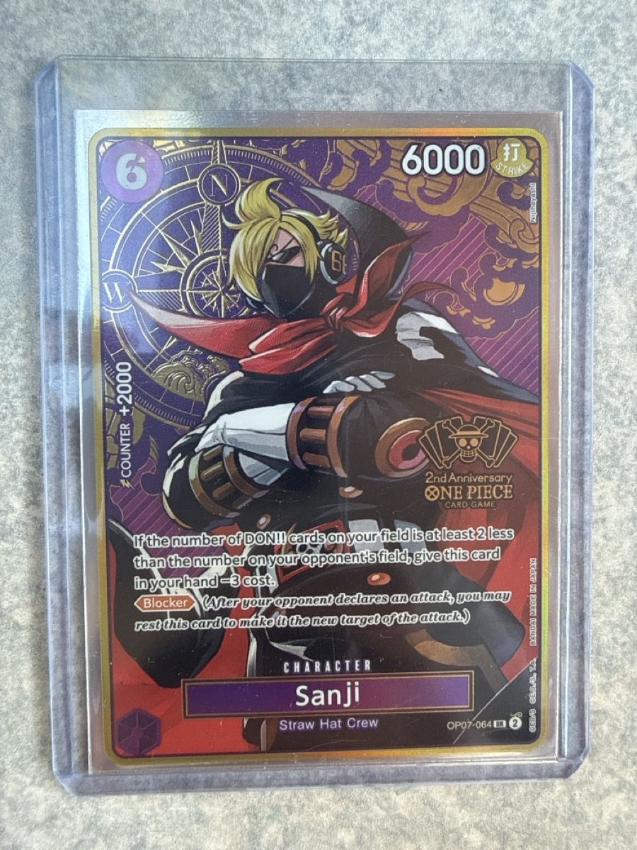 Cartoline: One piece tcg Sanji 2nd Anniversary – Nuovo (secondo la descrizione) da Winterthur venduto da bol_9cvx