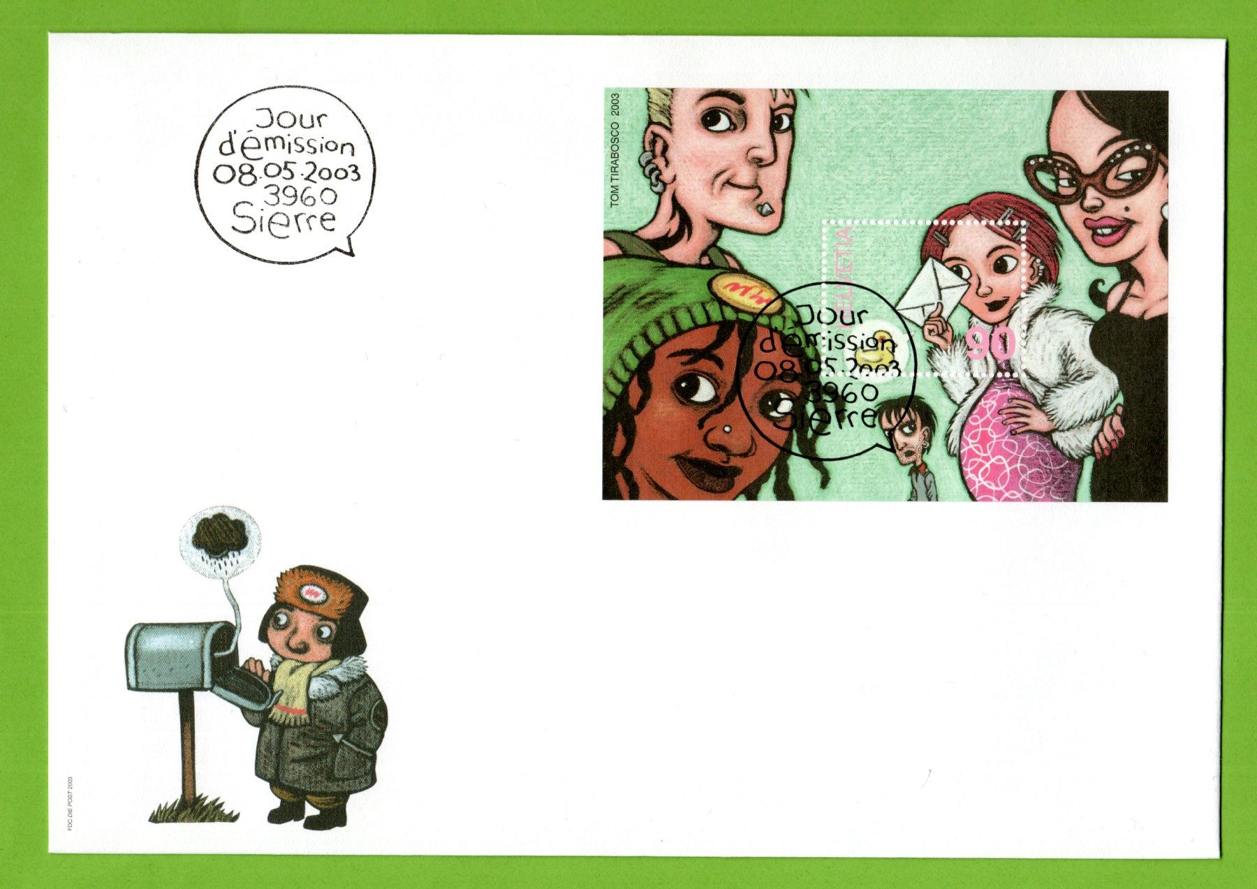 Tutti i francobolli: 2003 FDC Trilaterale Ticino LP – Usato da Stein am Rhein venduto da Huehnerhund