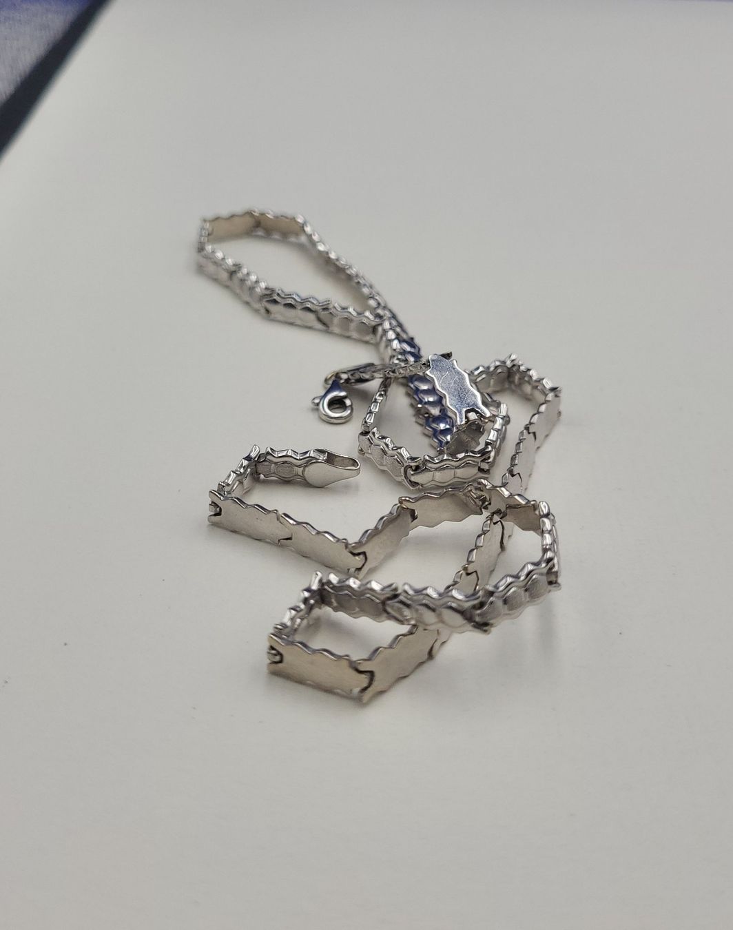 Ketten: 14 Karat 585 Weiss Gold Collier – Gebraucht aus Wald ZH von Aniade 7