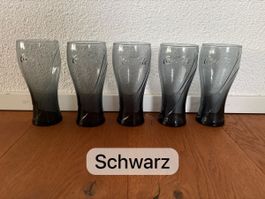 Coca-Cola Gläser verschiedene Farben gebraucht