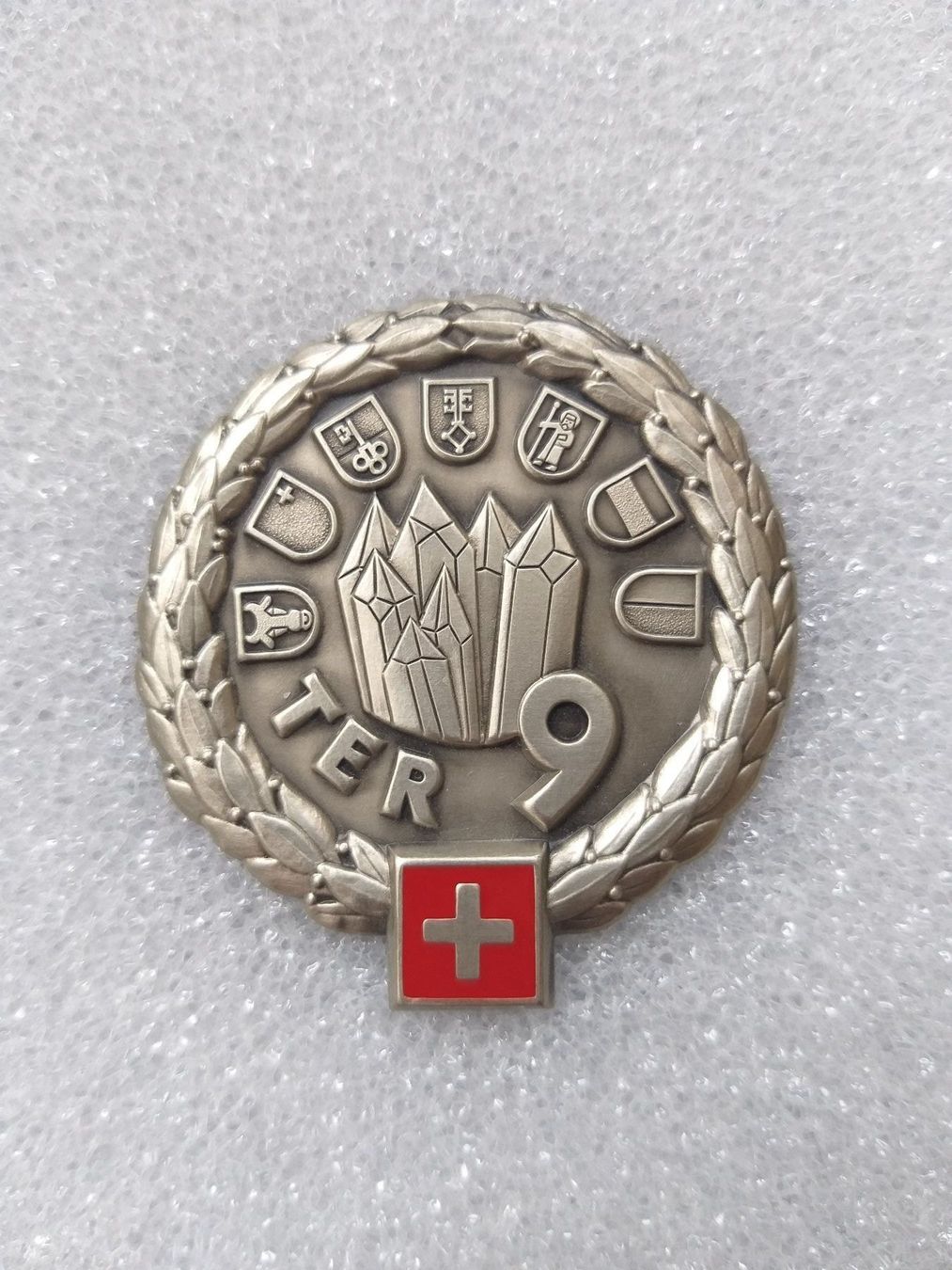 Placchette & Badge: Béretemblem Territorialdivision 9 V1 – Nuovo (secondo la descrizione) da Bauma venduto da SwissMilitaria