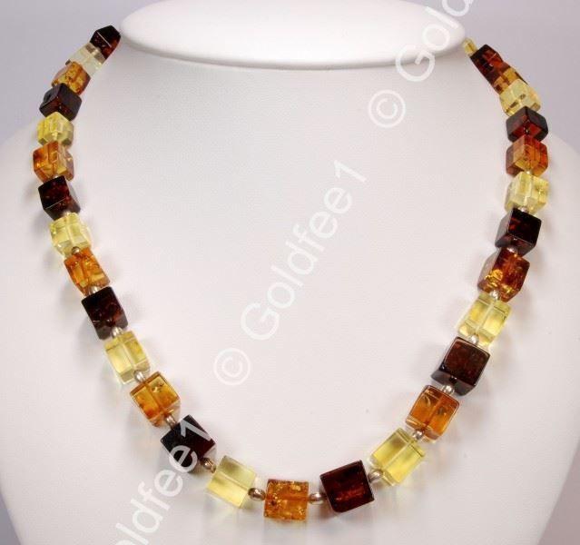 Catenine: Echter Bernstein (Baltic Amber) Kette ca. 51cm – Nuovo e nell'imballaggio originale da Oberglatt ZH venduto da Goldfee1