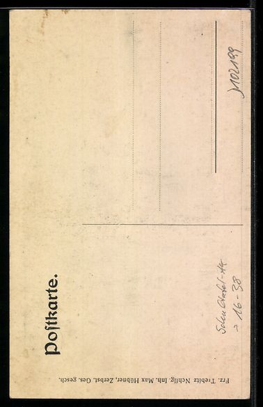 Cartoline postali: Schultafel-AK Zerbst, Ansicht vom Schlos – Usato da Berlin venduto da bartko-reher 1