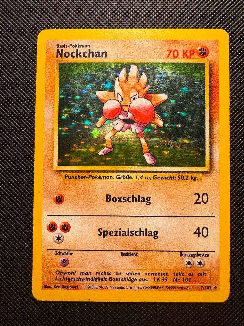 Pokemon Nockchan HOLO 7/102 Base Set DE (Gebraucht) in Binz für CHF 6 ...