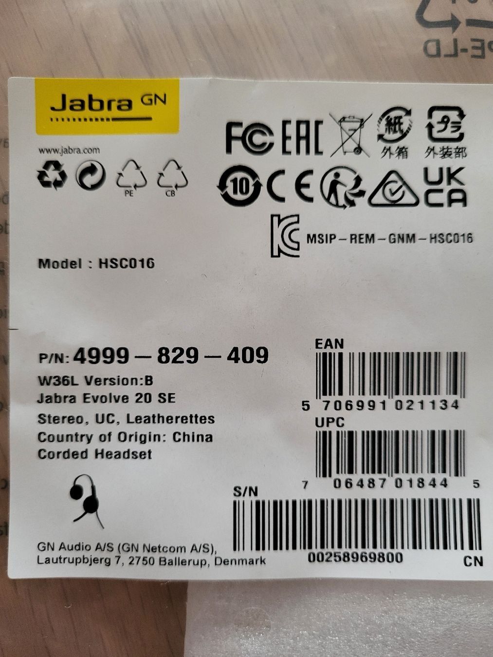 Jabra Casques audio: Jabra Evolve 20 Stereo – Neuf avec emballage d'origine à Worben par Golftinu 3