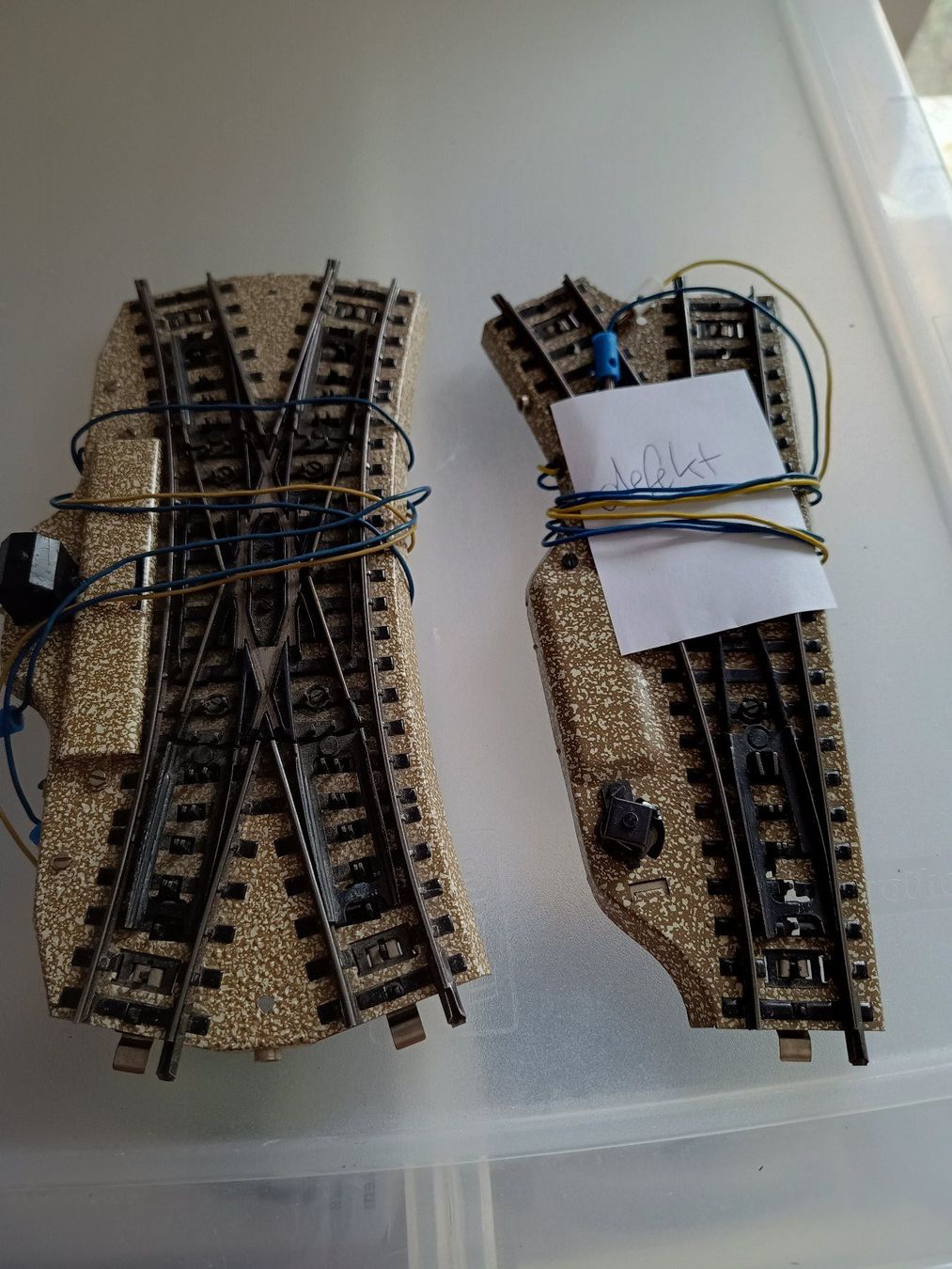 Märklin Modelleisenbahnen: Märklin H0 Weichen, defekt – Defekt aus Döttingen von Schlei
