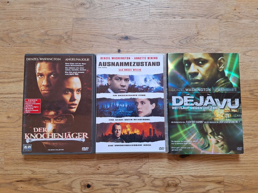 Diverse DVD's mit Denzel Washington (Gebraucht) in Bowil für CHF 0.5 ...