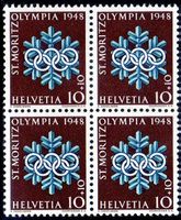 1948 SONDERMARKE OLYMPISCHE WINTERSPIELE ST. MORITZ - OL12