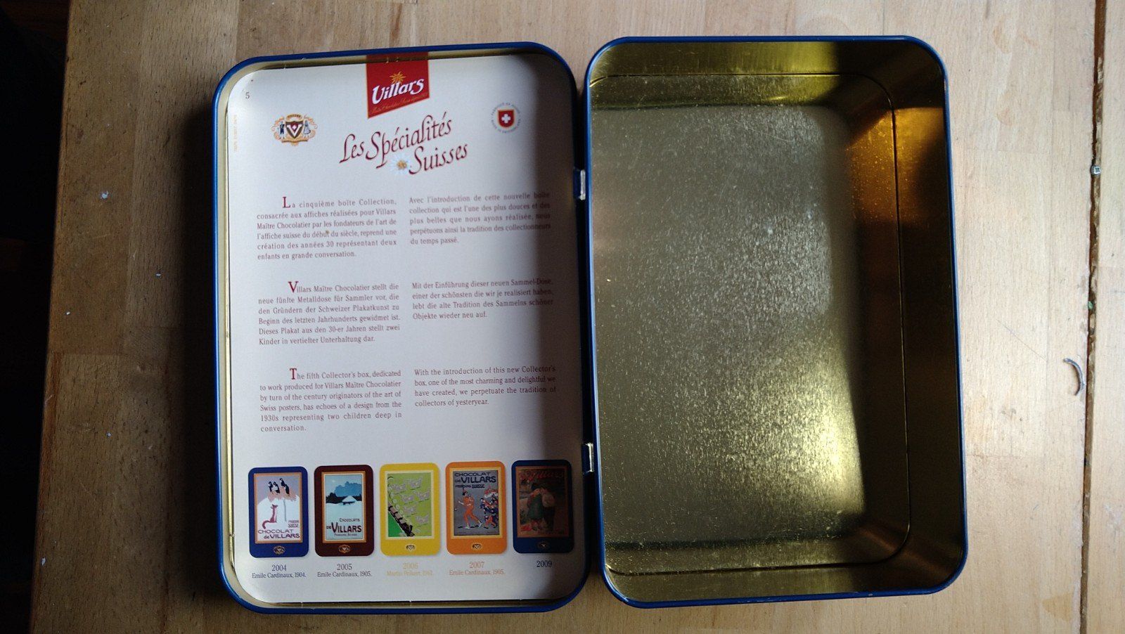 Dosen: Blechdose Chocolats de Villars – Gebraucht aus Gelterkinden von martinom 1