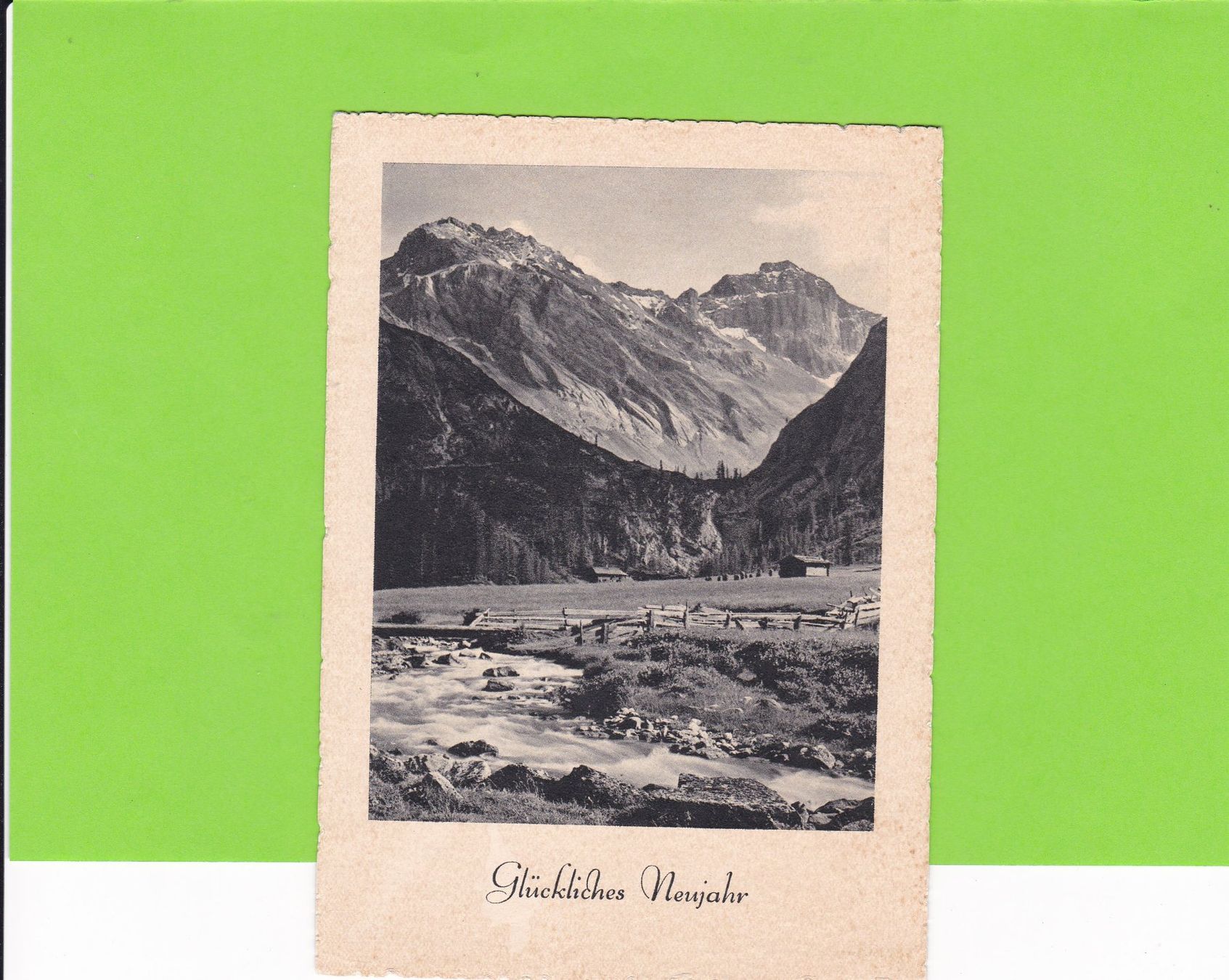 Cartoline postali: Glückliches Neujahr--Sertigtal – Usato da St. Peterzell venduto da neckertal