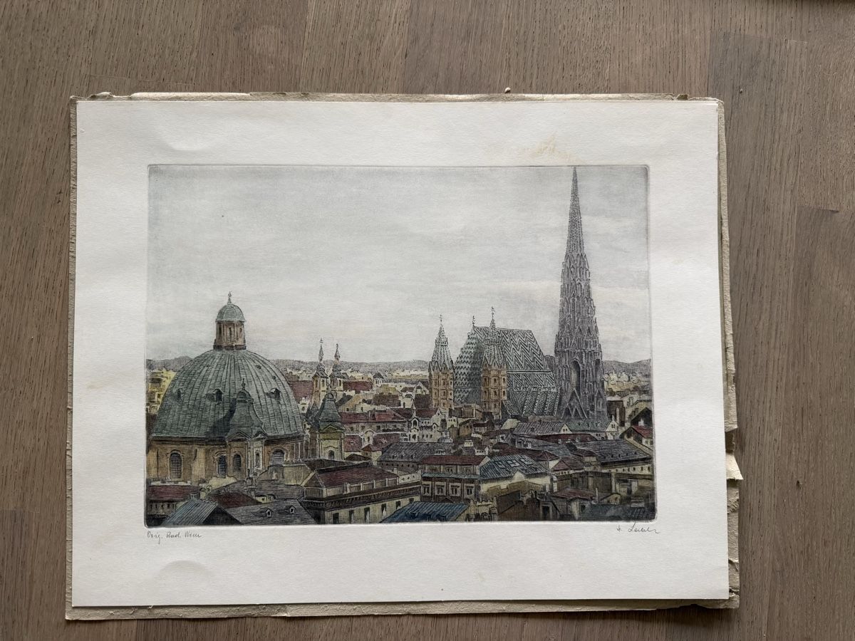 Dipinti: Original Radierung Wien – Usato da Cham venduto da ReUse_and_ReCycle