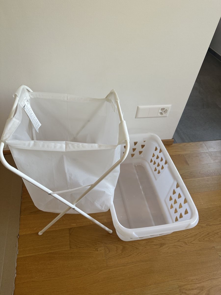 Ikea Paniers à linge: Laundry basket and bag white good condition – D'occasion à Zürich par gel_8npg 1
