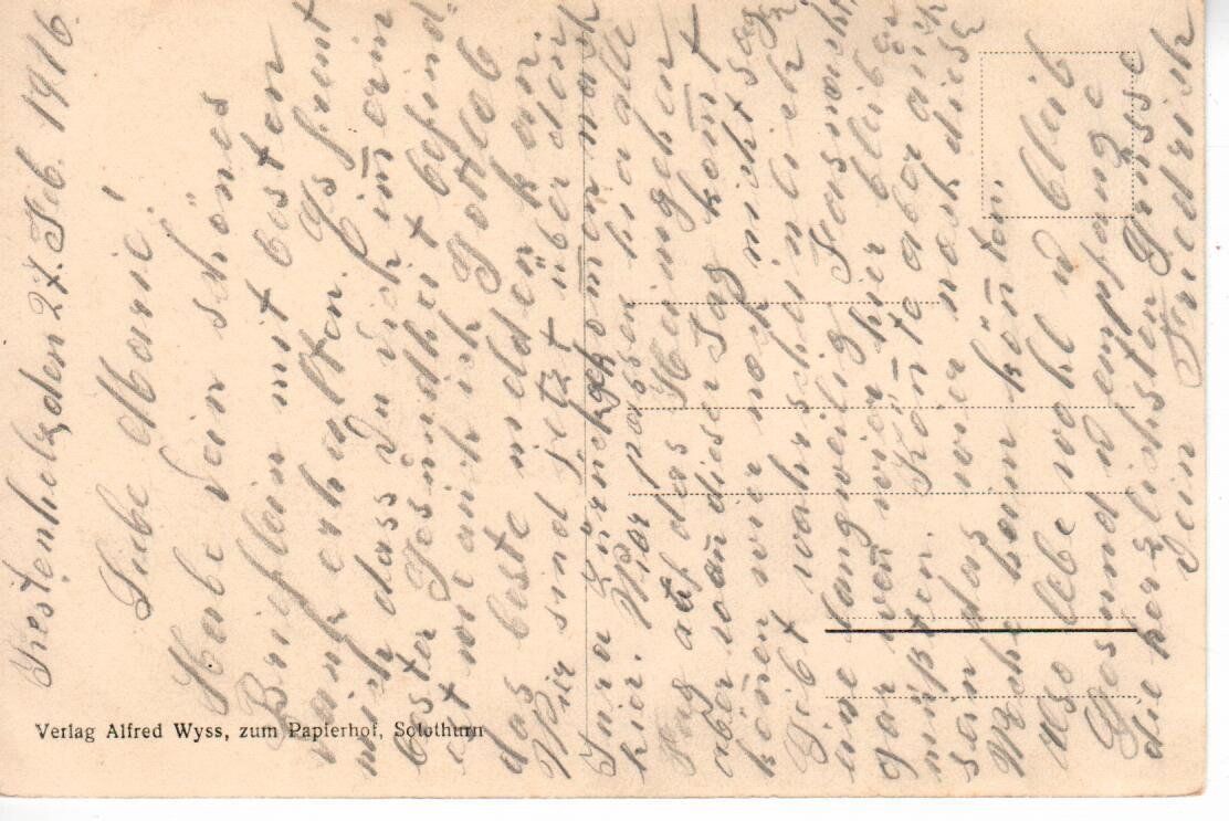 Ansichtskarten: Kestenholz 1916 – Gebraucht aus Wolhusen von Curver9 1