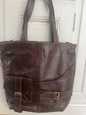 Tolle Ledertasche braun Vintage