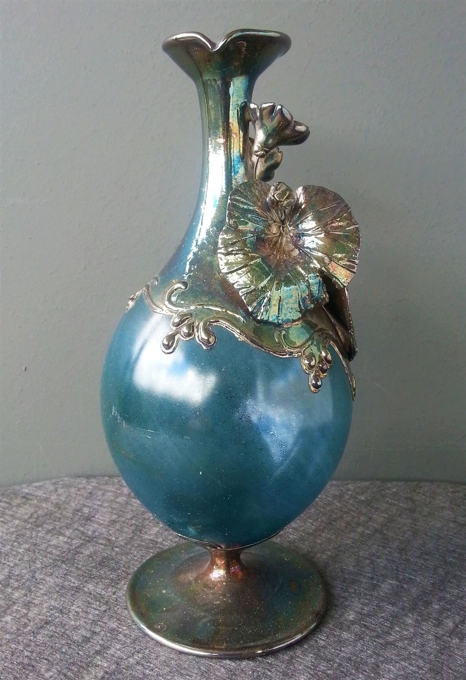 Karaffen: GlasKaraffe mit Silbermontur, 19 cm hoch, um 1985 – Gebraucht aus Oberriet SG von ganesh435 1
