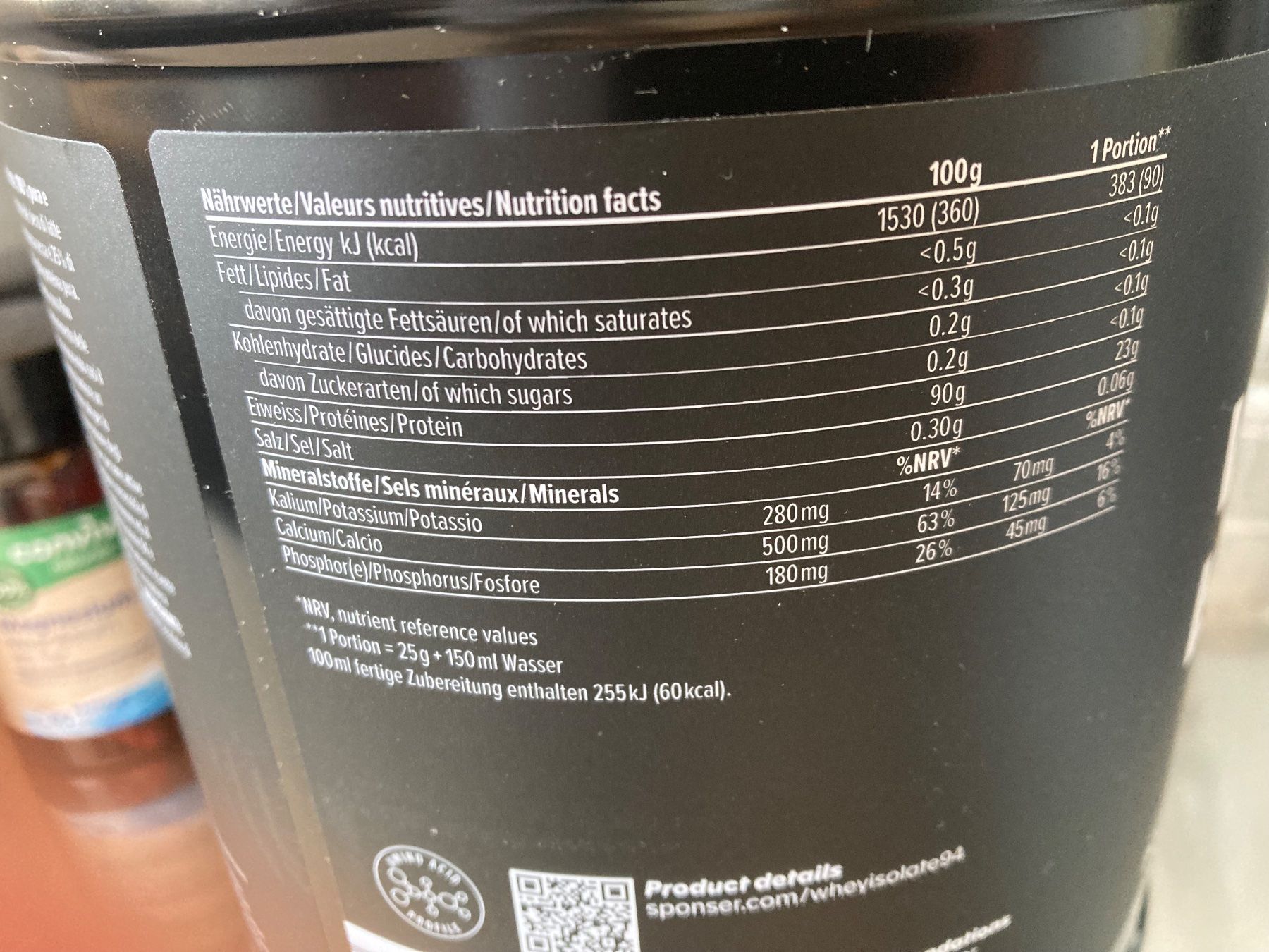 Cibi & Specialità: Sponser Whey Isolate 94 Neutral Pure - 850g – Nuovo (secondo la descrizione) da Zürich venduto da dolcicaramelle2 5