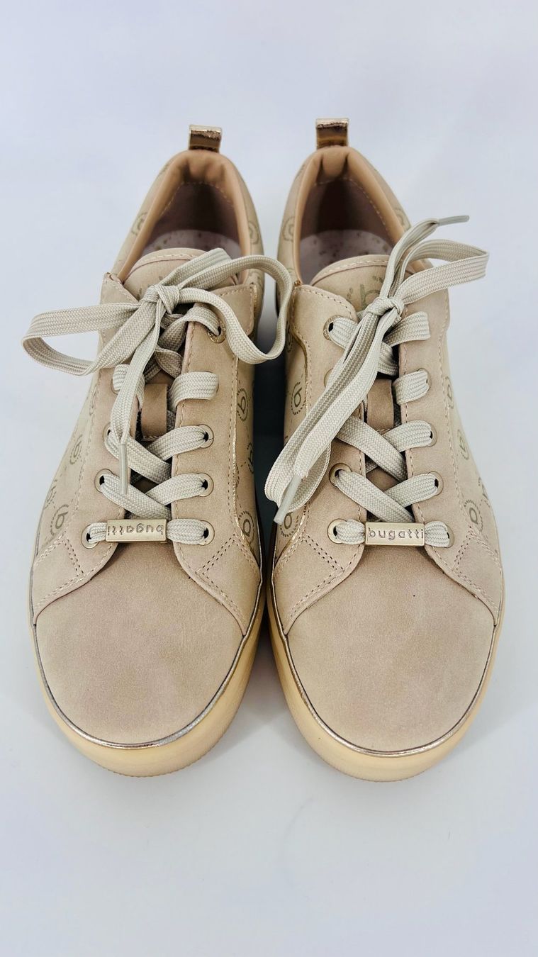 Bugatti Scarpe da donna: Sneaker von Bugatti in Beige/Gold Gr. 41 – Nuovo (secondo la descrizione) da Oberurnen venduto da Kokosbluete 1
