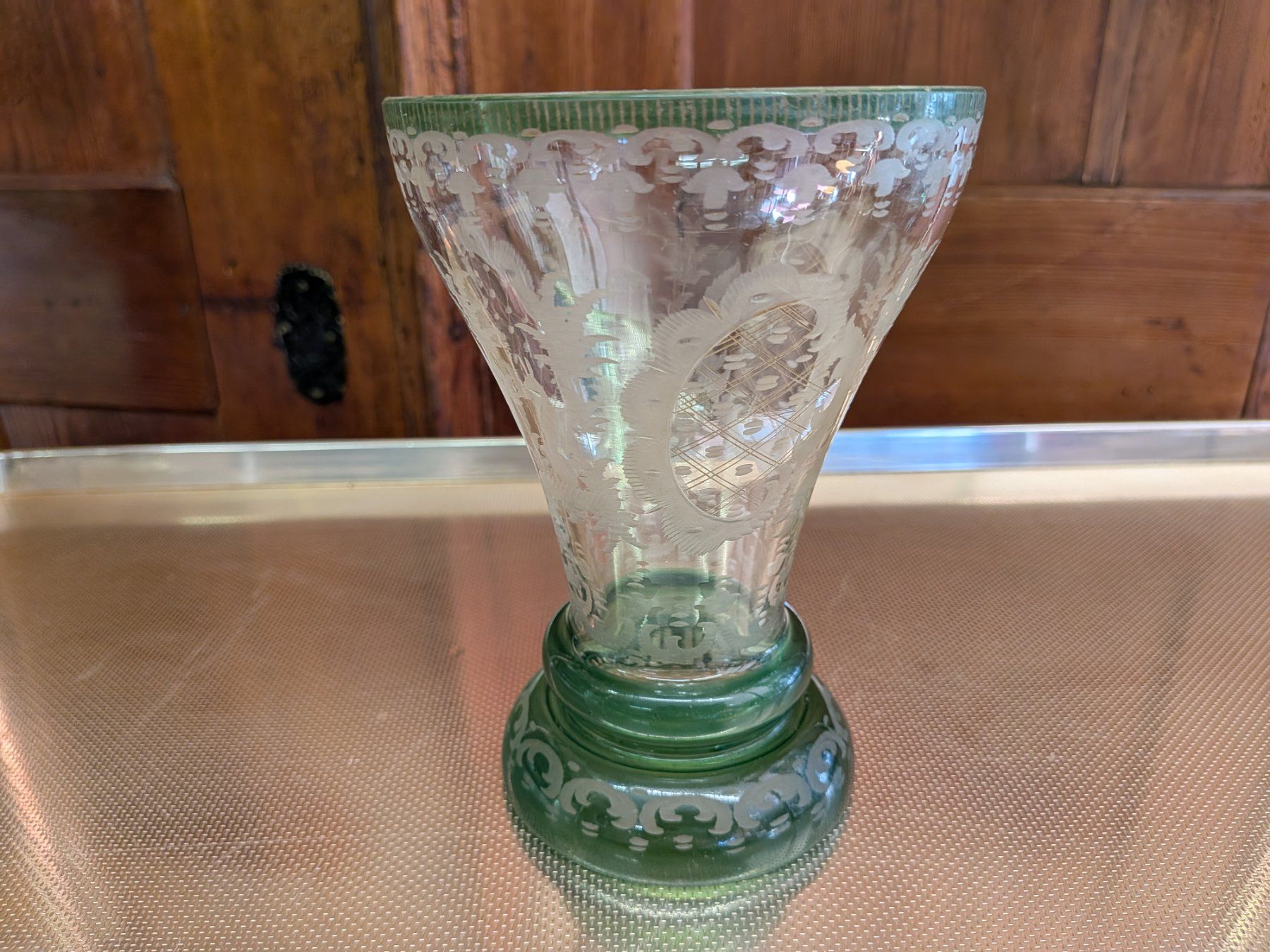 Vasi & Recipienti: Antike Vase, Glasvase vermutlich Böhmen ? – Usato da Emmen venduto da magelan 8