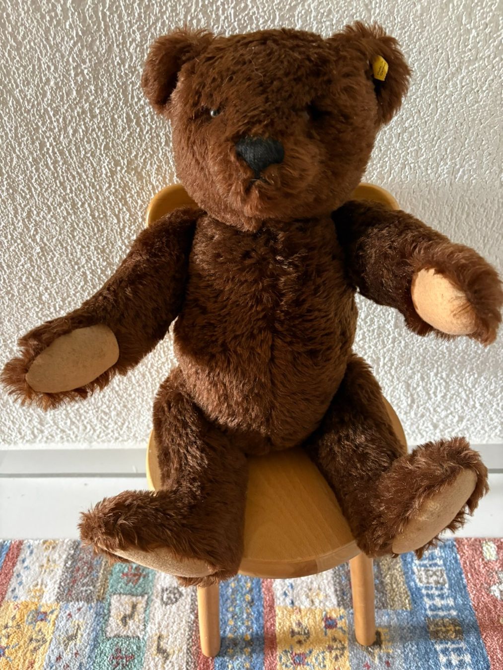 Steiff Giocattoli: Steiff Teddy ca 1950 ca 50cm unbespielt – Usato da Lenk im Simmental venduto da Smartwalpi
