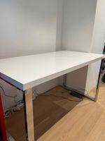 ❗️Angebot❗weiss massiver Pult- / Schreibtisch mit Chrom❗️