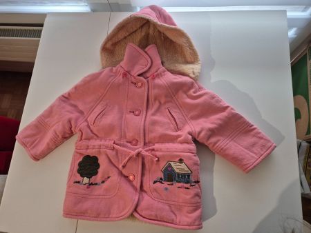 Rosa Winterjacke, geschätzt Gr. 2-3 Jahre