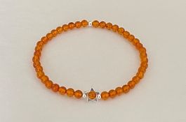 Edelstein Armband Bernstein mit Silber auf Mass