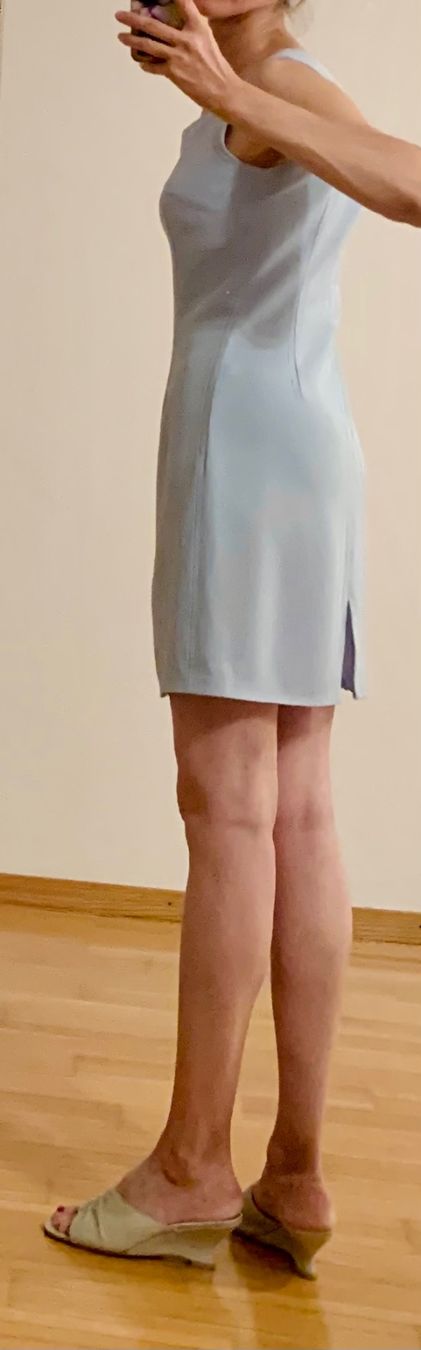 Vestiti: Elegantes hellblaues Sommerkleid, Gr. 36 – Usato da Maienfeld venduto da mar_59mb 5