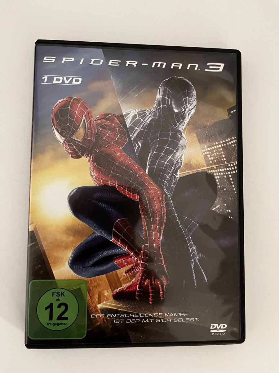 Tutti i DVDs: Spider-Man 3 DVD 1 Disk FSK 12 – Usato da Uster venduto da Kannabie