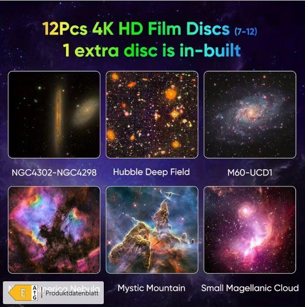 Proiettori: Sternenhimmel Projektor mit 13 Discs, Neu - Originalverpackt – Nuovo e nell'imballaggio originale da Wilchingen venduto da allant2004 6