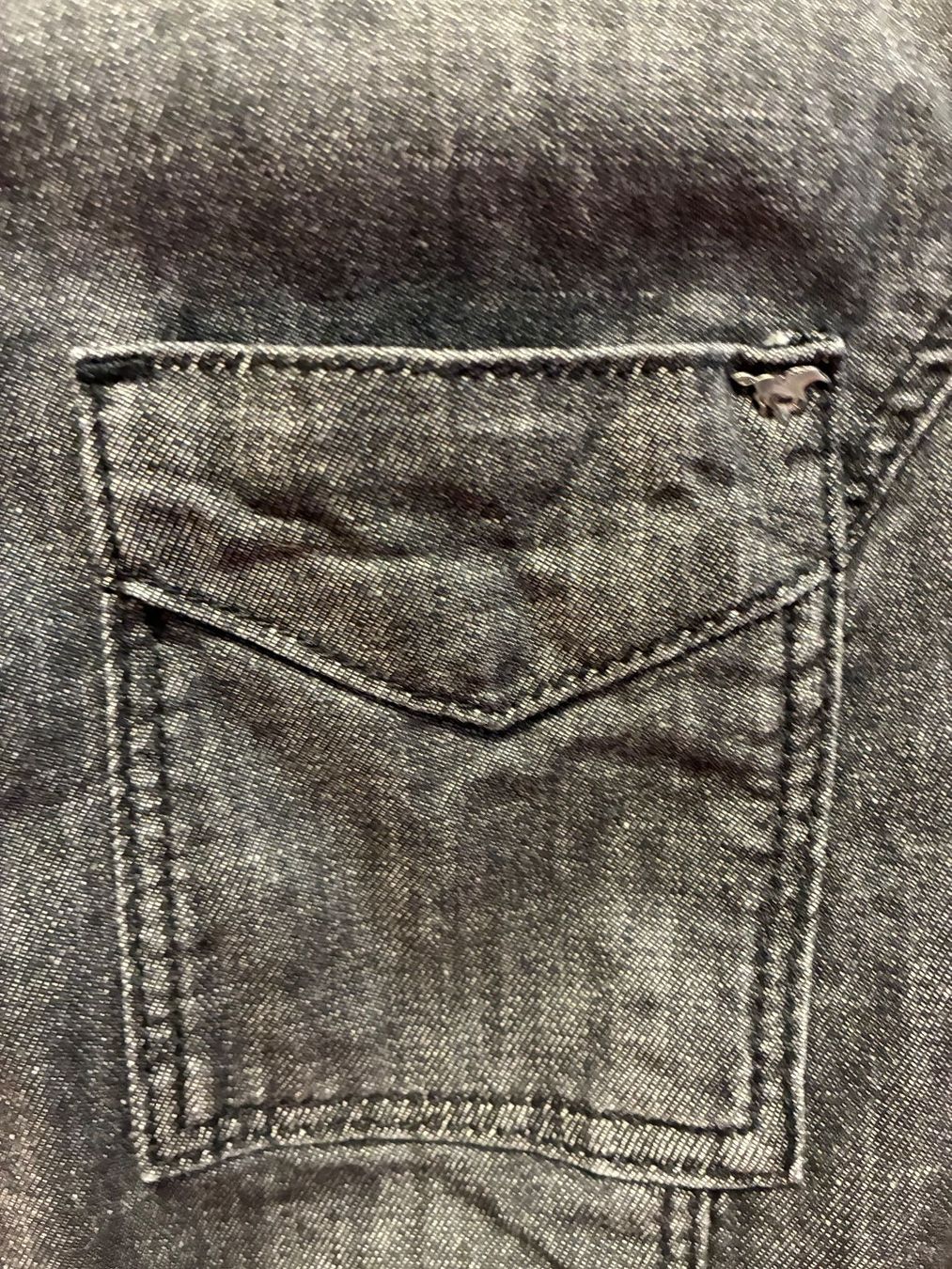 Blusen: Jeanshemd Mustang 38 schwarz/anthrazit – Gebraucht aus Schaffhausen von FannyUsedom 3