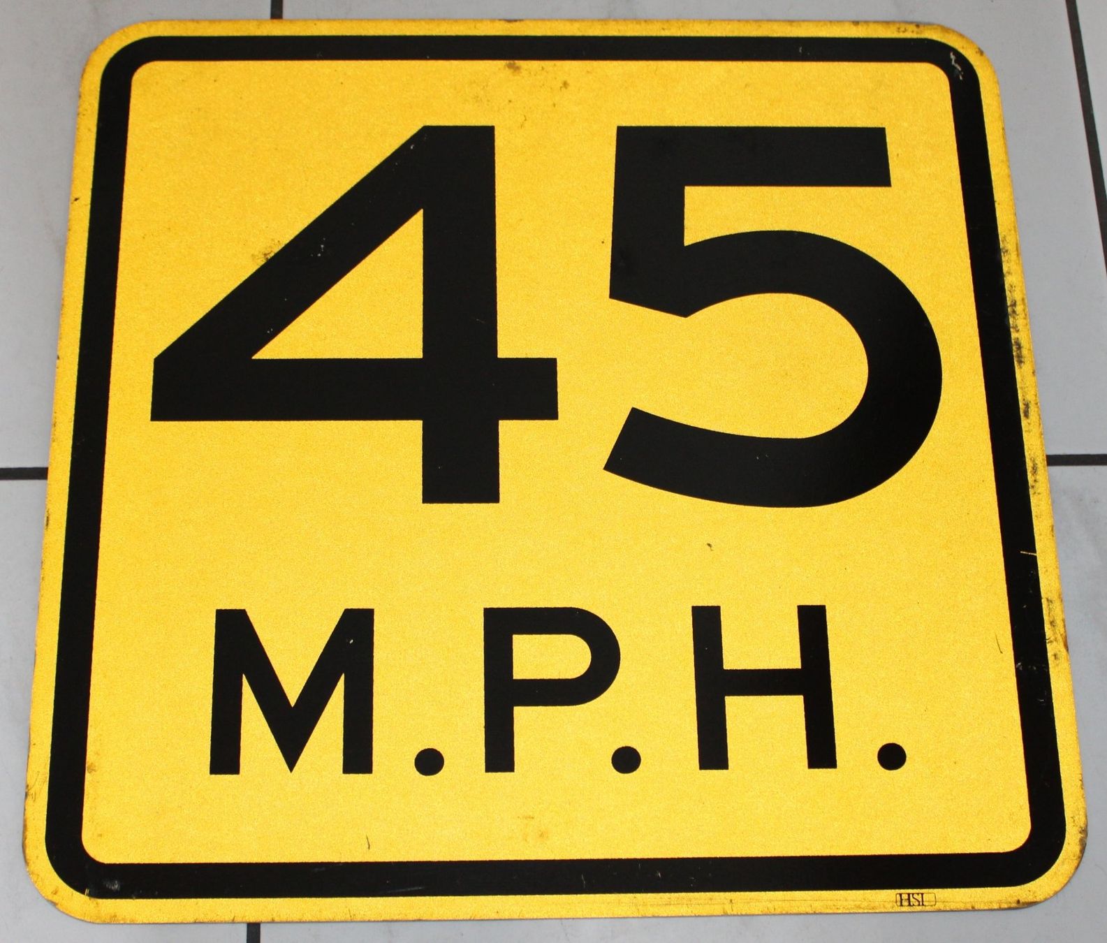 Schilder: 45 M.P.H. Strassenschild USA – Gebraucht aus Lüchingen von Aw67