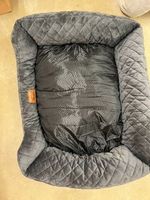 Couchage chien Trixie velours gris matelassé - CHF 12