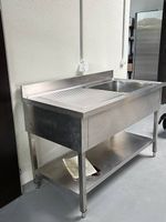 Gastro Einzel Spülbecken mit Ablage