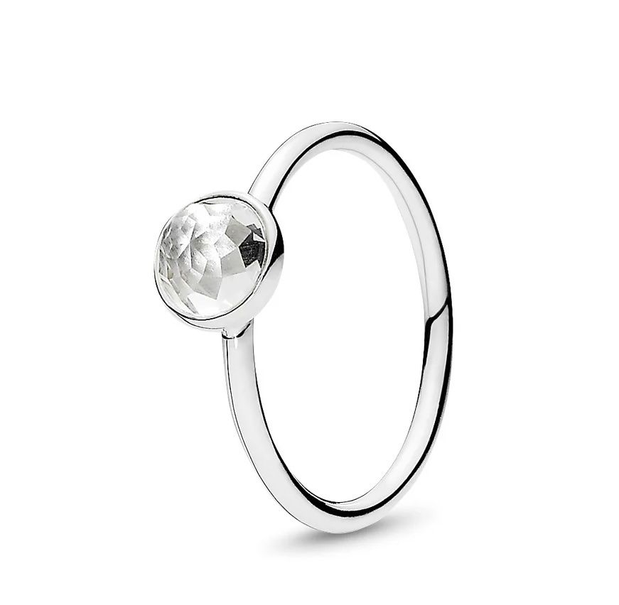 Pandora Anelli: Pandora Ring Kristall Geburtsstein April – Usato da Beringen venduto da miavita