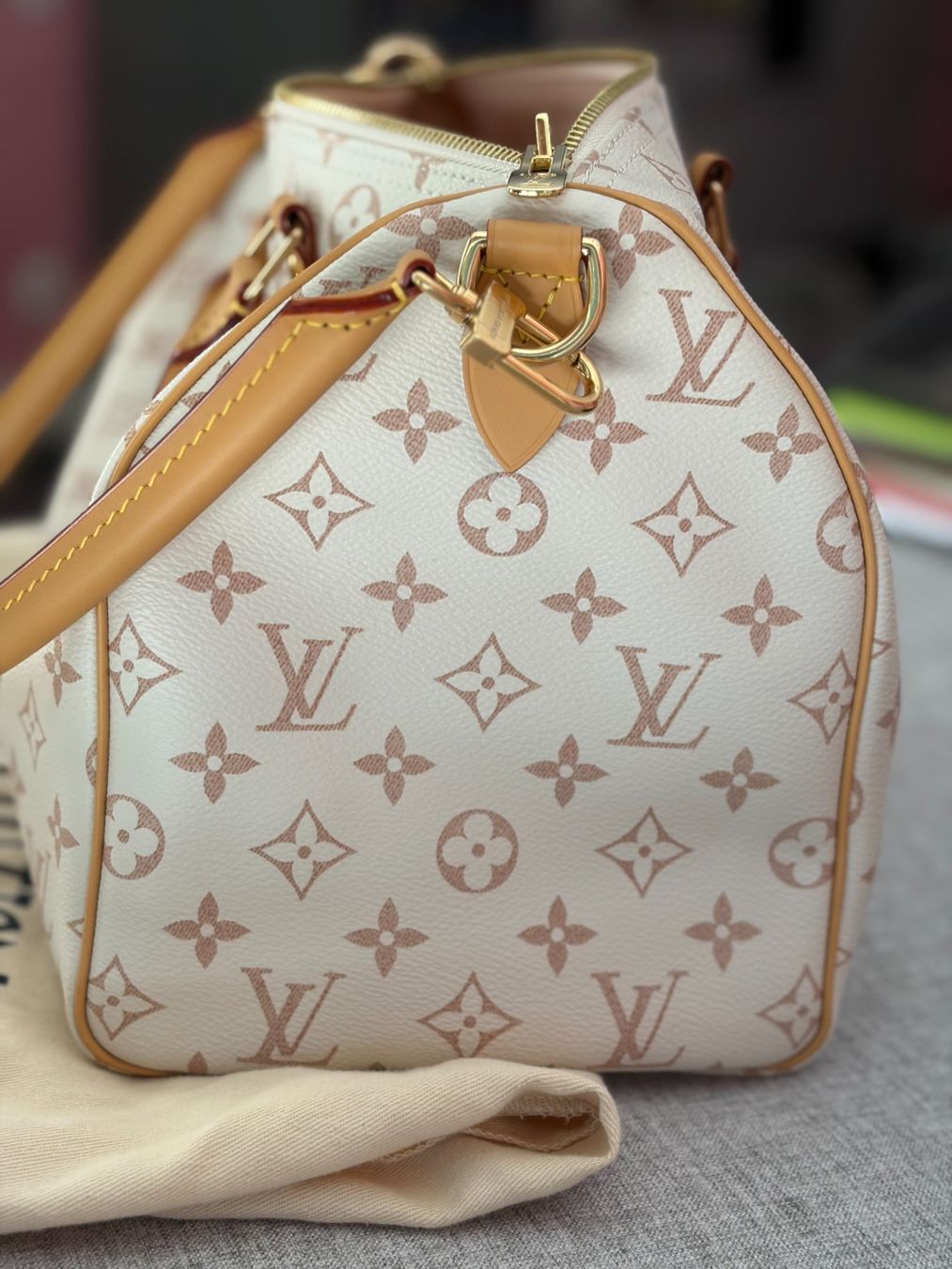 Louis Vuitton Borse da donna: Louis Vuitton Speedy 30 panna e beige – Nuovo (secondo la descrizione) da Sorengo venduto da at217 1