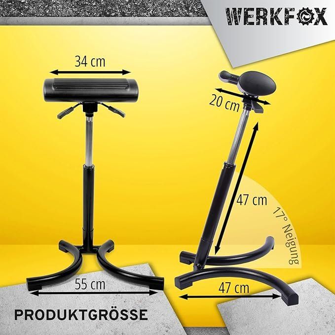 Sgabelli: Stehhocker ergonomisch, Original "WERKFOX" made in Germany – Nuovo (secondo la descrizione) da Baden venduto da mario1936 2